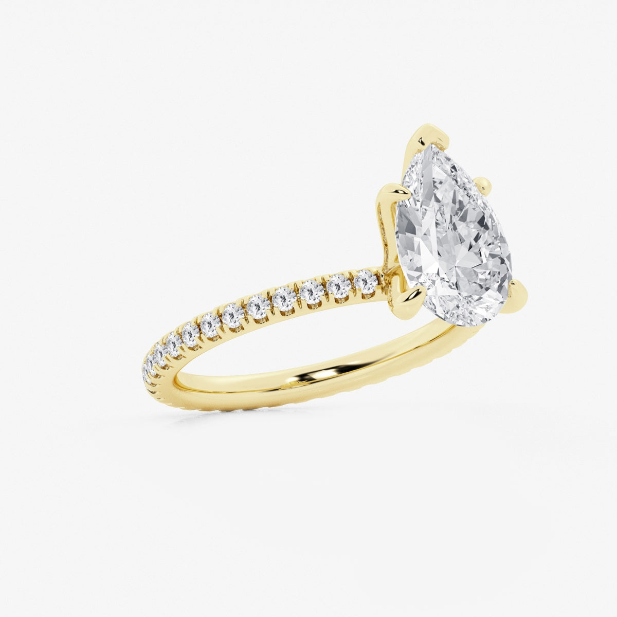 Evelyn - Eternity Side Stones Engagement Ring