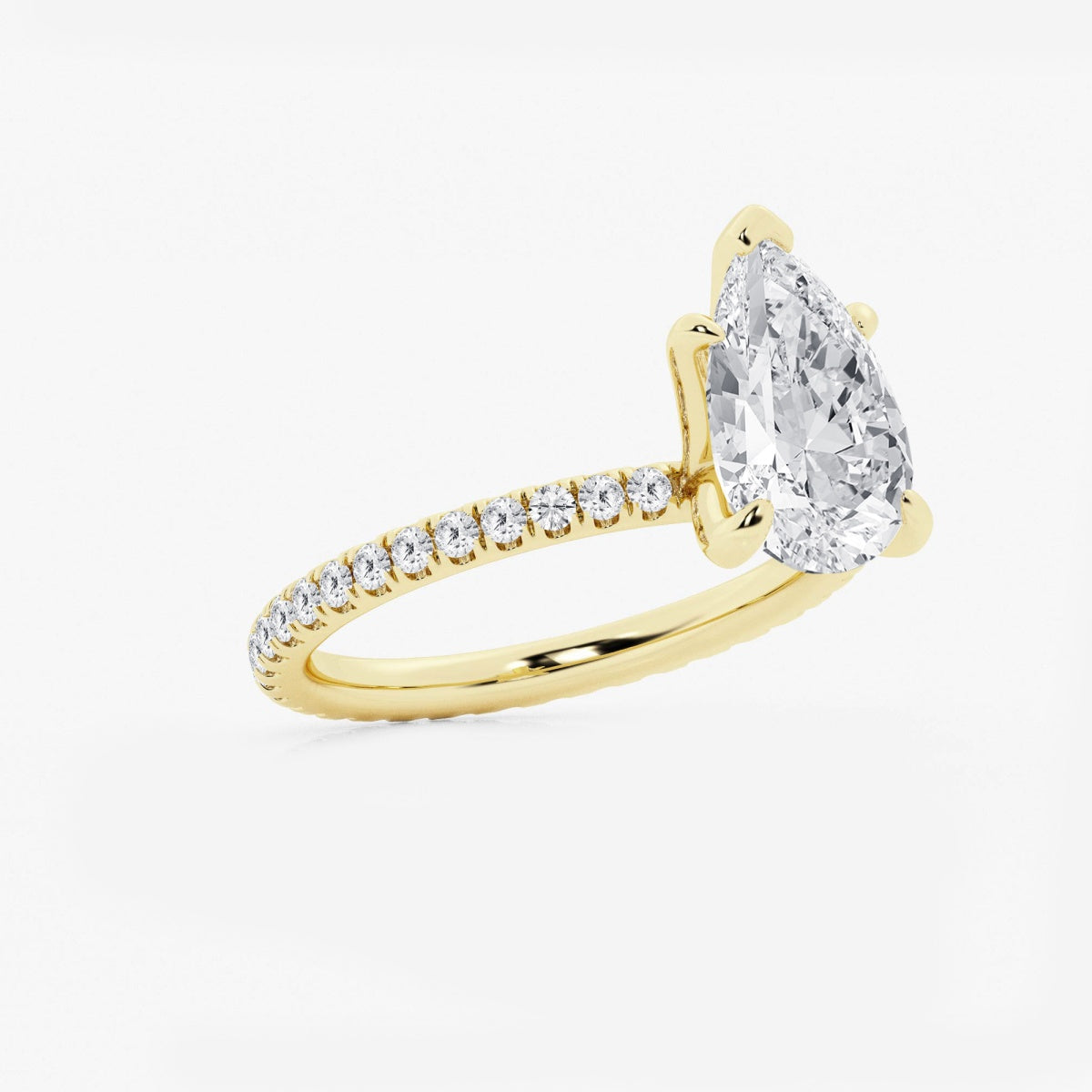 Evelyn - Eternity Side Stones Engagement Ring