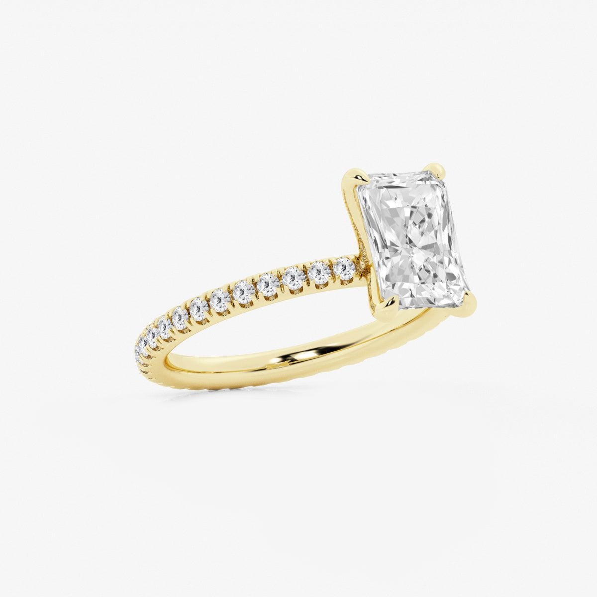 Evelyn - Eternity Side Stones Engagement Ring