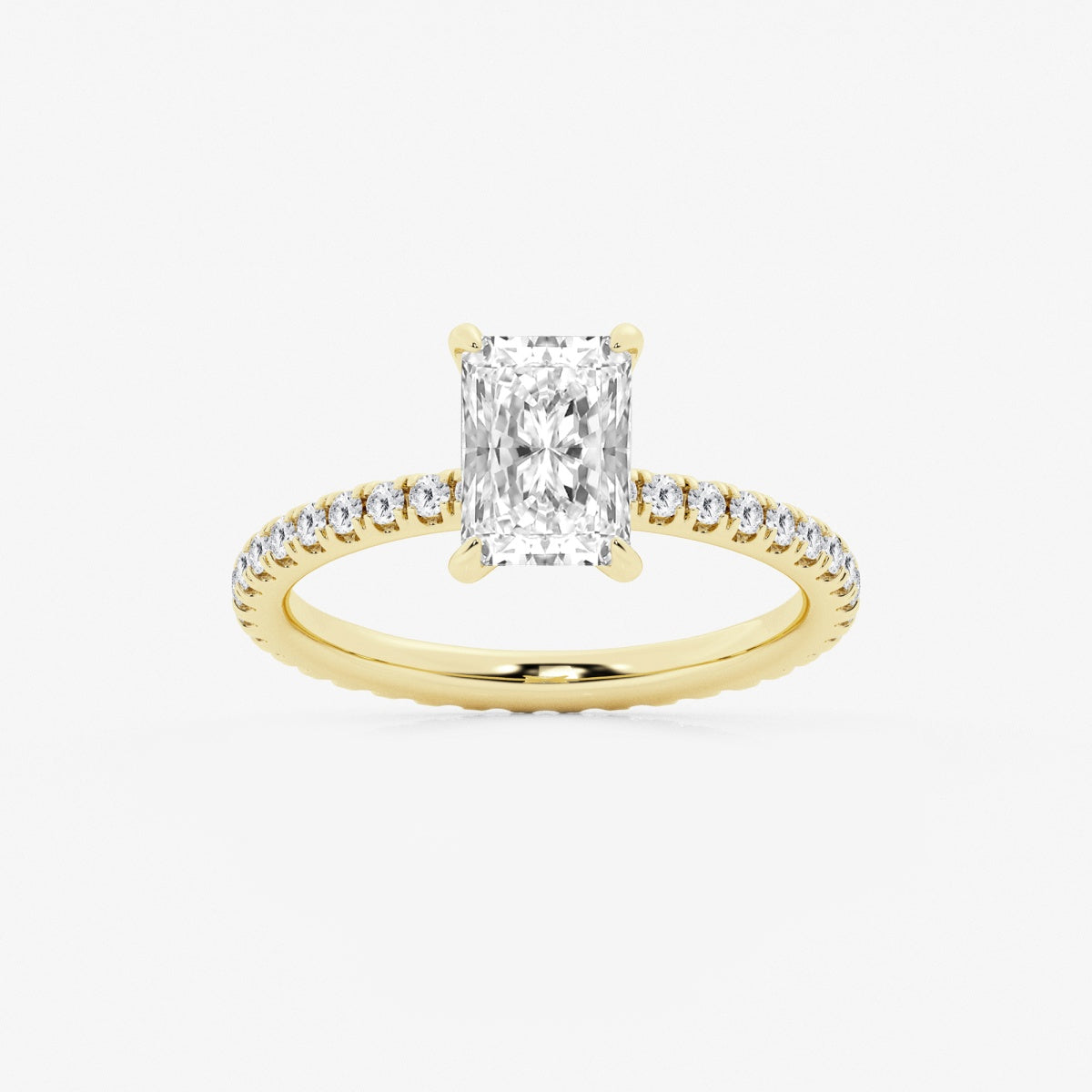 Evelyn - Eternity Side Stones Engagement Ring