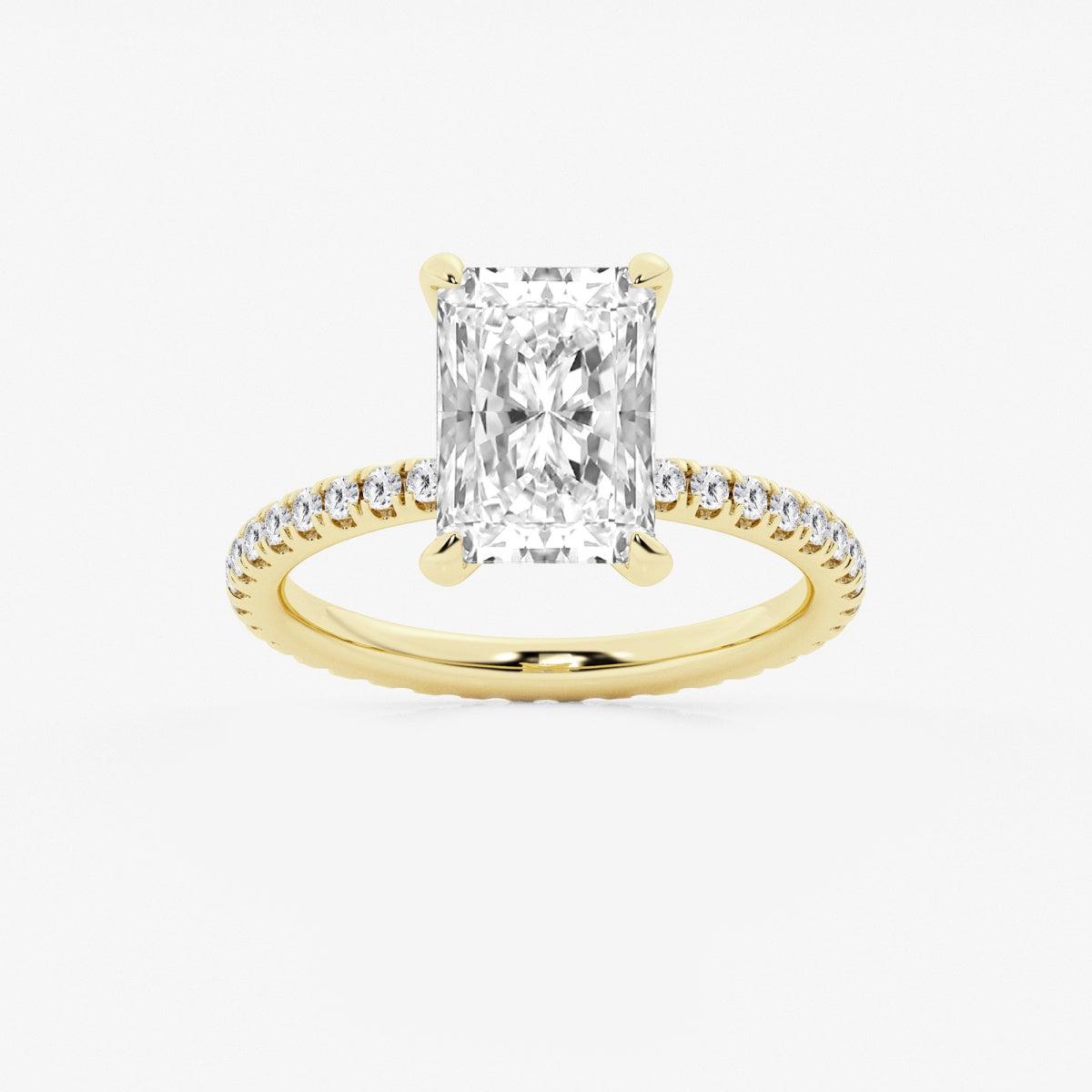 Evelyn - Eternity Side Stones Engagement Ring