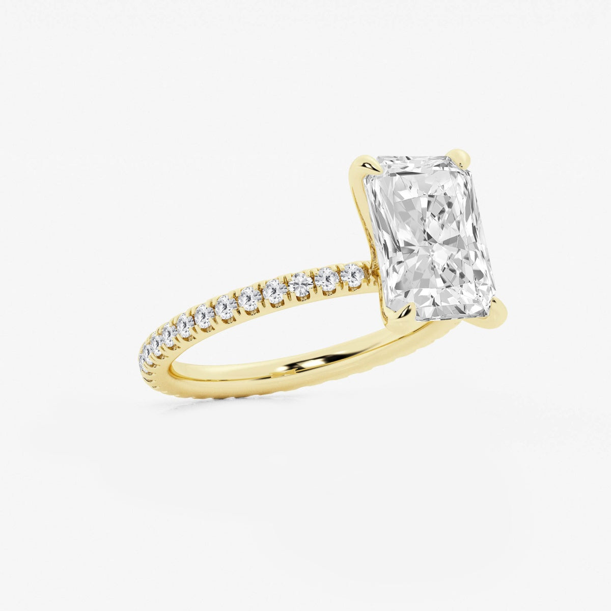 Evelyn - Eternity Side Stones Engagement Ring