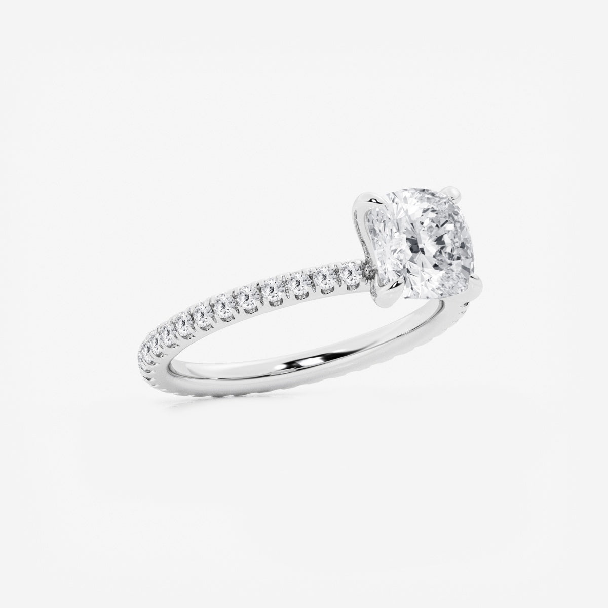 Evelyn - Eternity Side Stones Engagement Ring