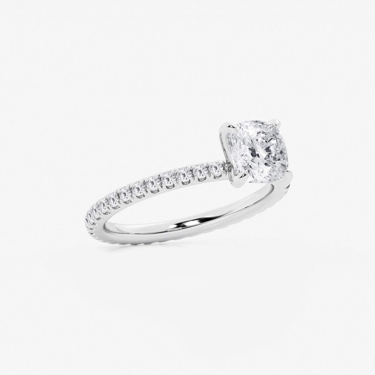 Evelyn - Eternity Side Stones Engagement Ring