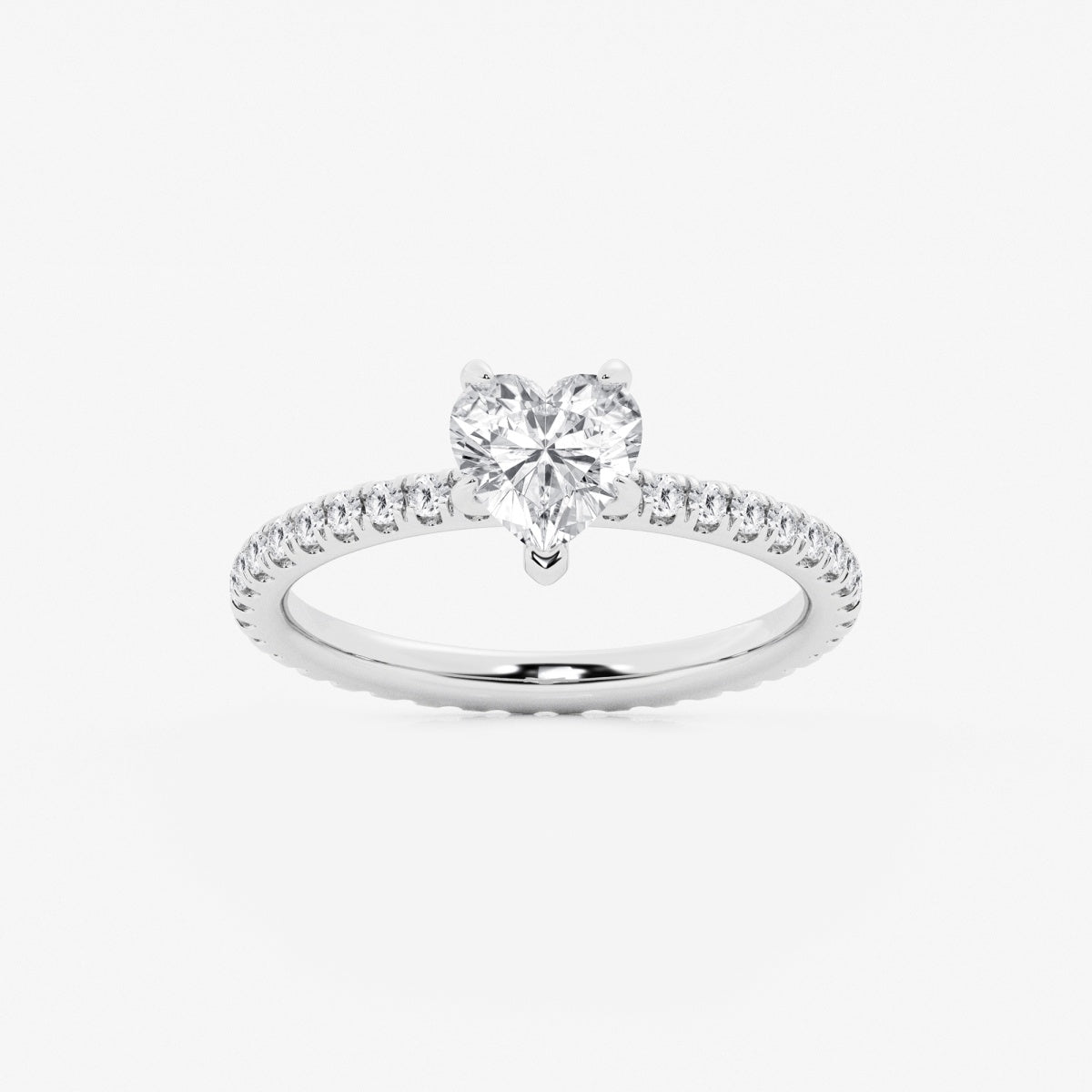 Evelyn - Eternity Side Stones Engagement Ring