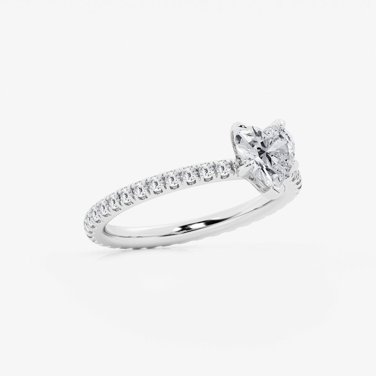 Evelyn - Eternity Side Stones Engagement Ring