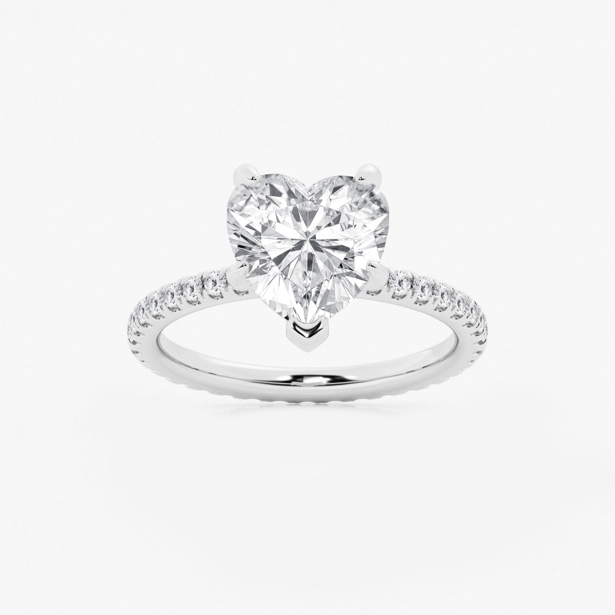 Evelyn - Eternity Side Stones Engagement Ring