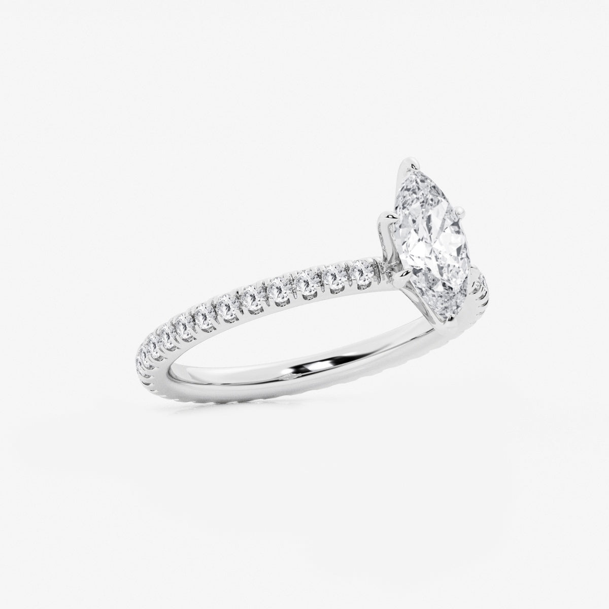 Evelyn - Eternity Side Stones Engagement Ring