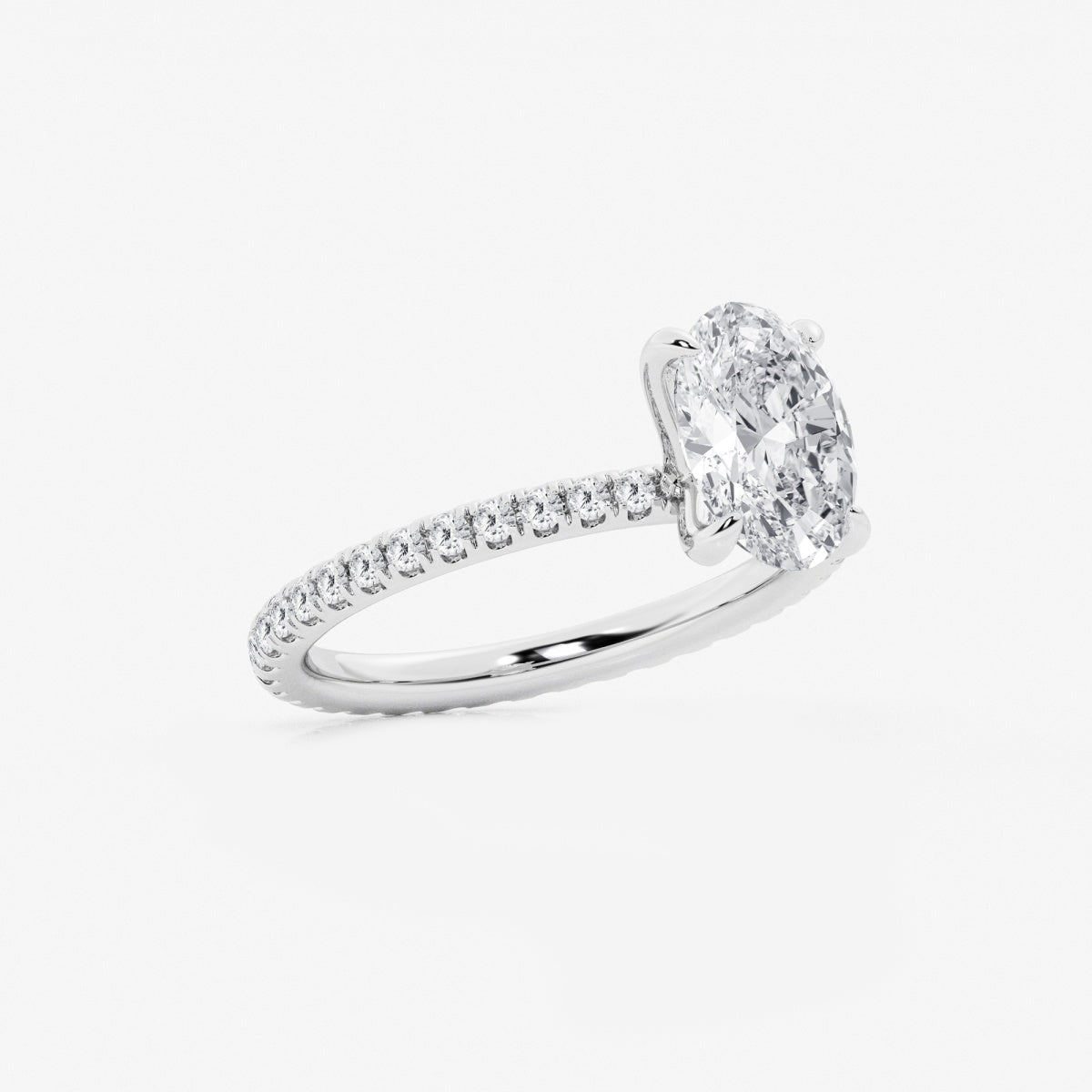 Evelyn - Eternity Side Stones Engagement Ring