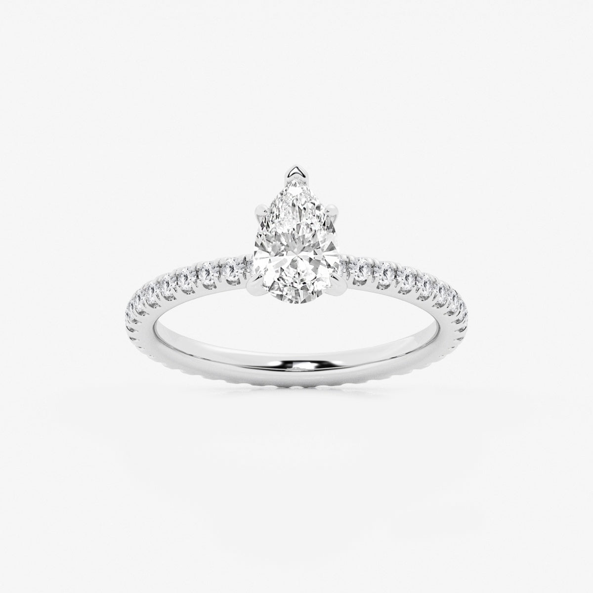 Evelyn - Eternity Side Stones Engagement Ring