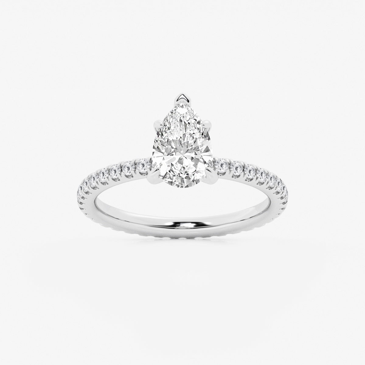 Evelyn - Eternity Side Stones Engagement Ring