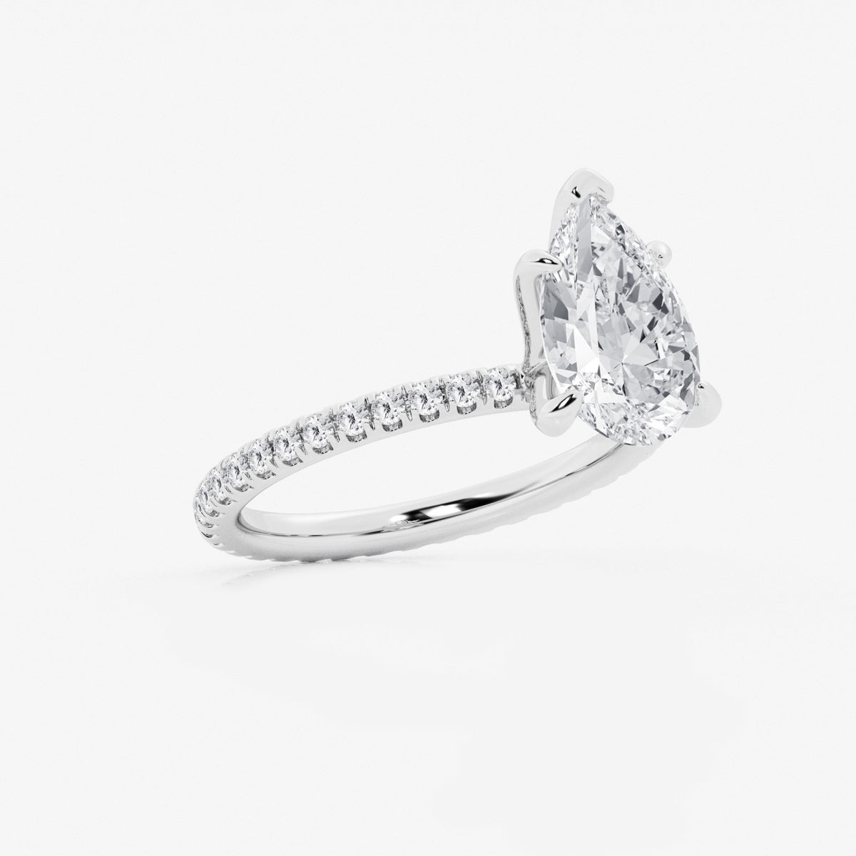 Evelyn - Eternity Side Stones Engagement Ring