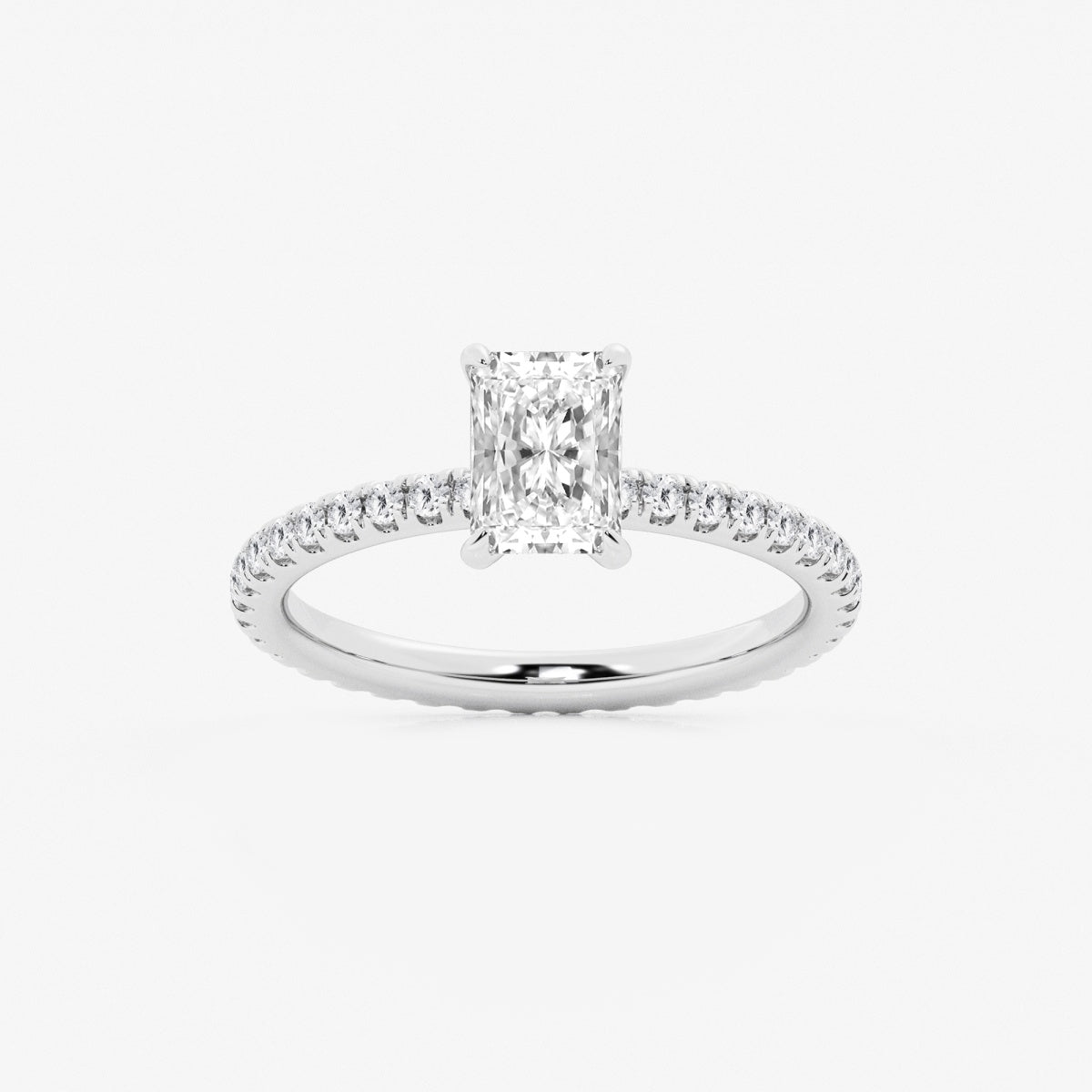 Evelyn - Eternity Side Stones Engagement Ring