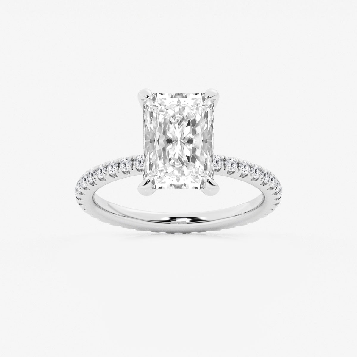 Evelyn - Eternity Side Stones Engagement Ring