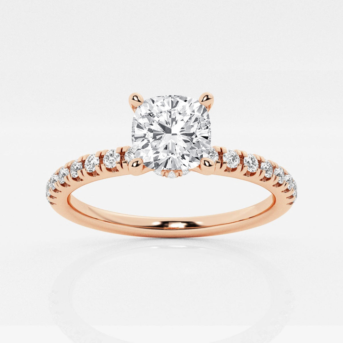 Everly - Hidden Halo Elegance Engagement Ring