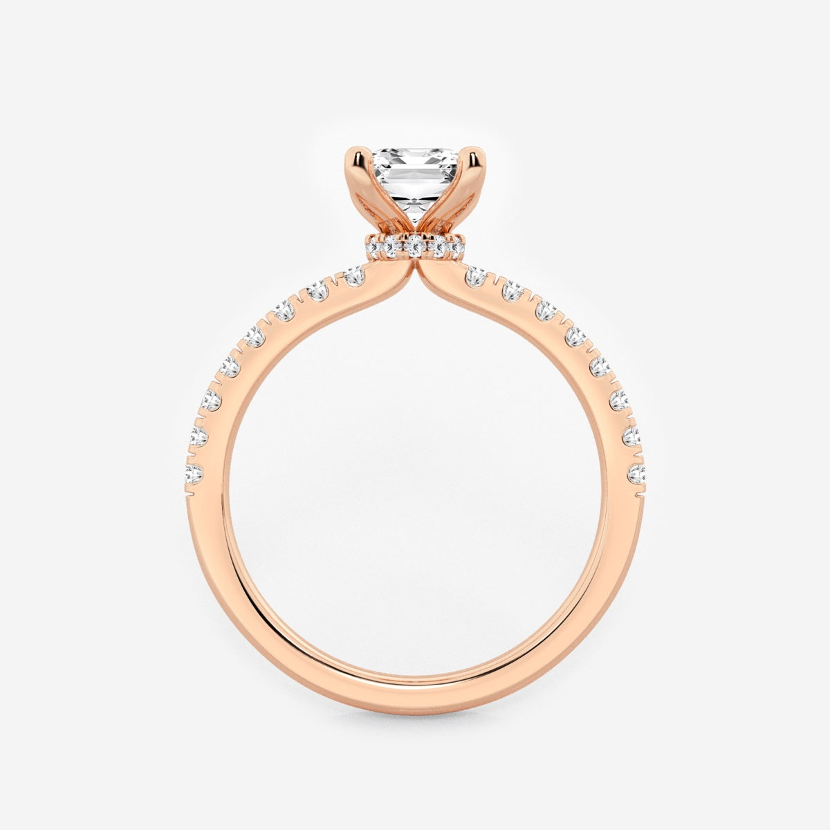 Everly - Hidden Halo Elegance Engagement Ring