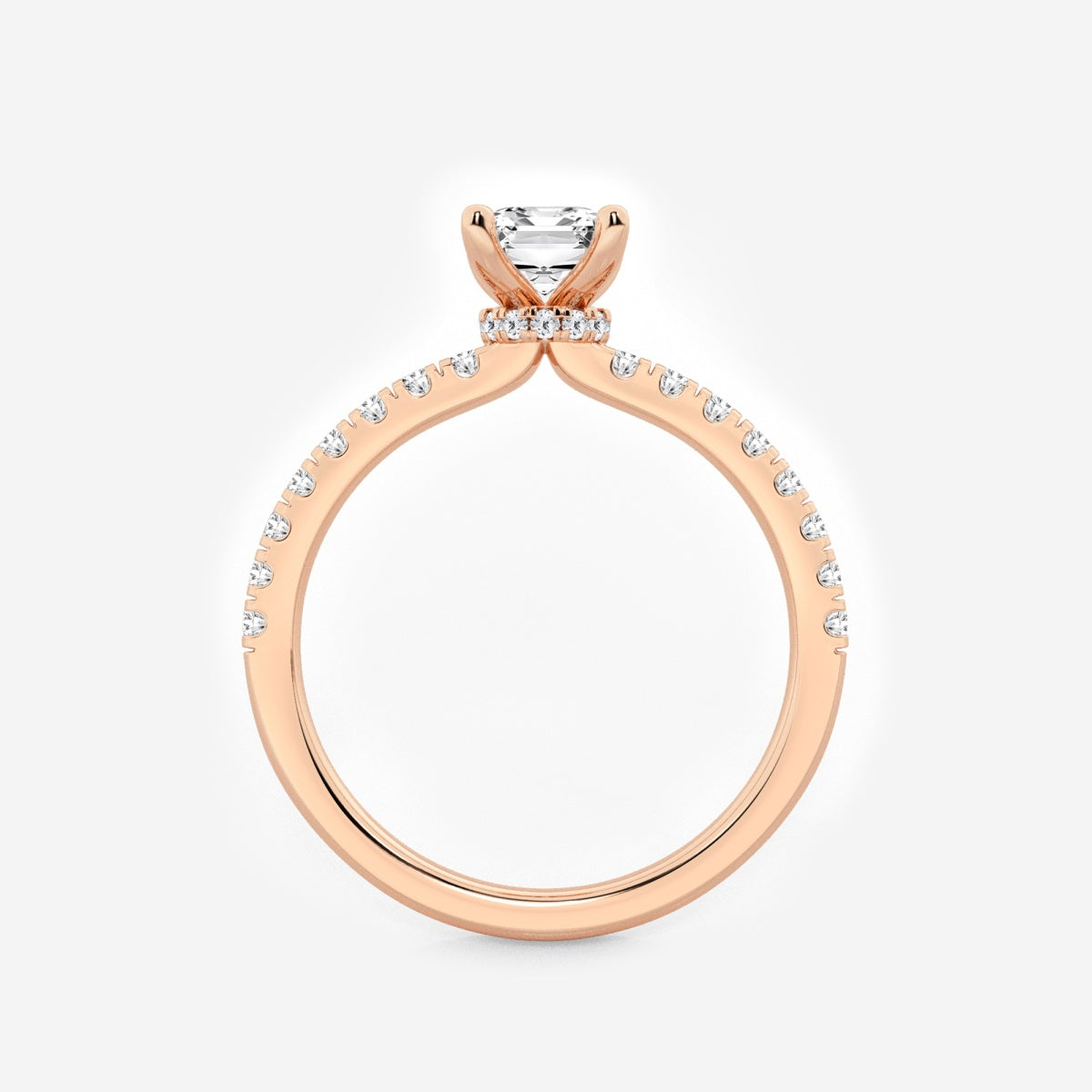 Everly - Hidden Halo Elegance Engagement Ring