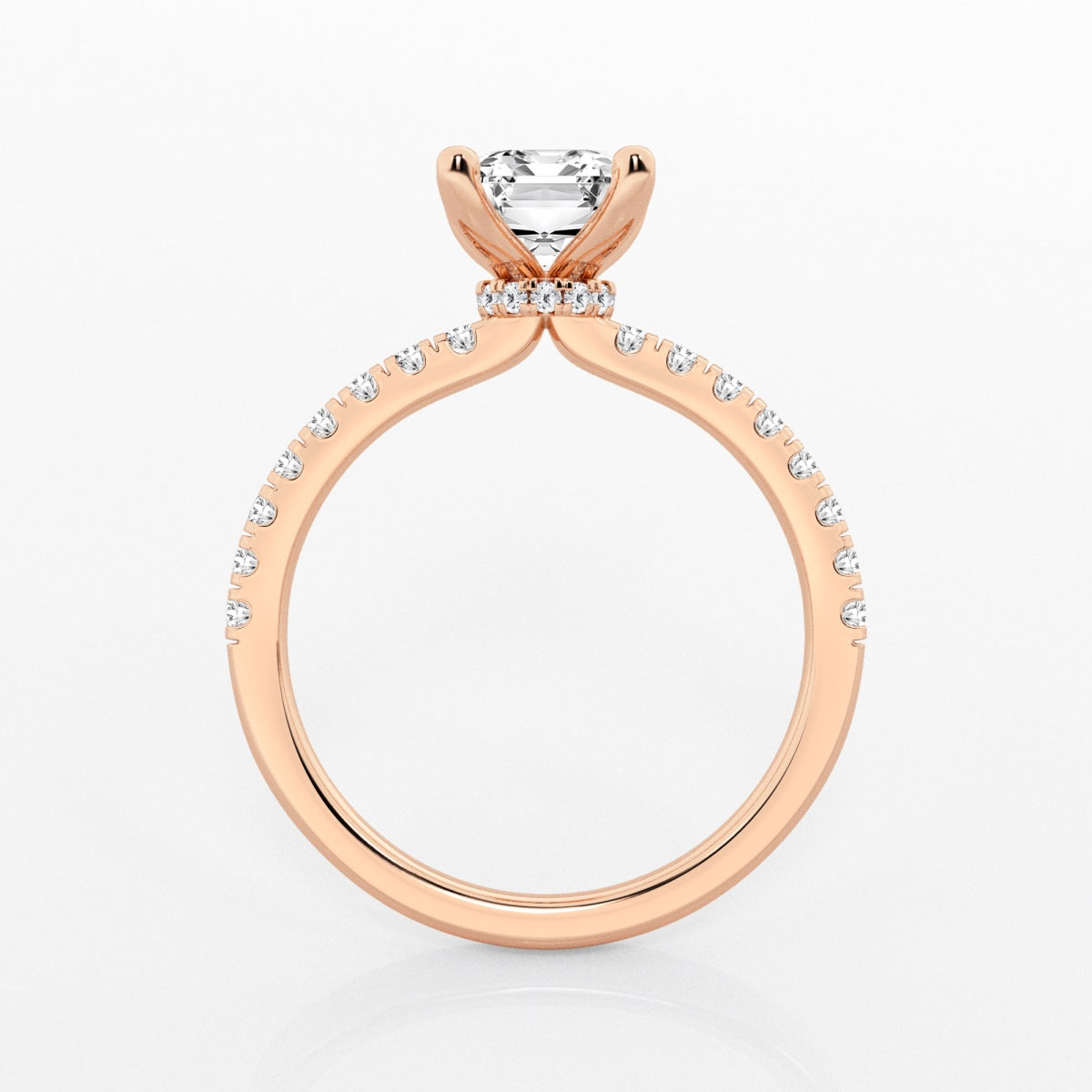 Everly - Hidden Halo Elegance Engagement Ring