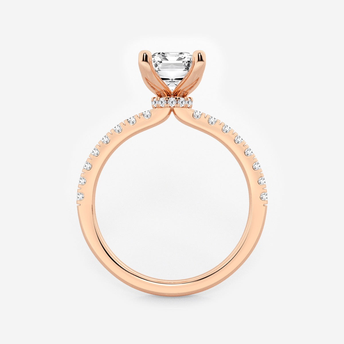 Everly - Hidden Halo Elegance Engagement Ring