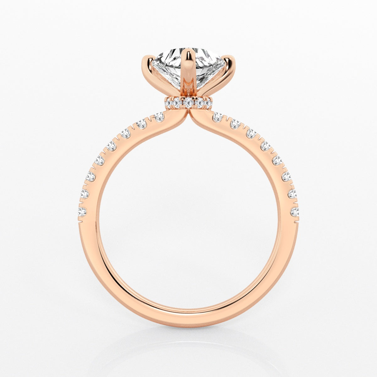 Everly - Hidden Halo Elegance Engagement Ring