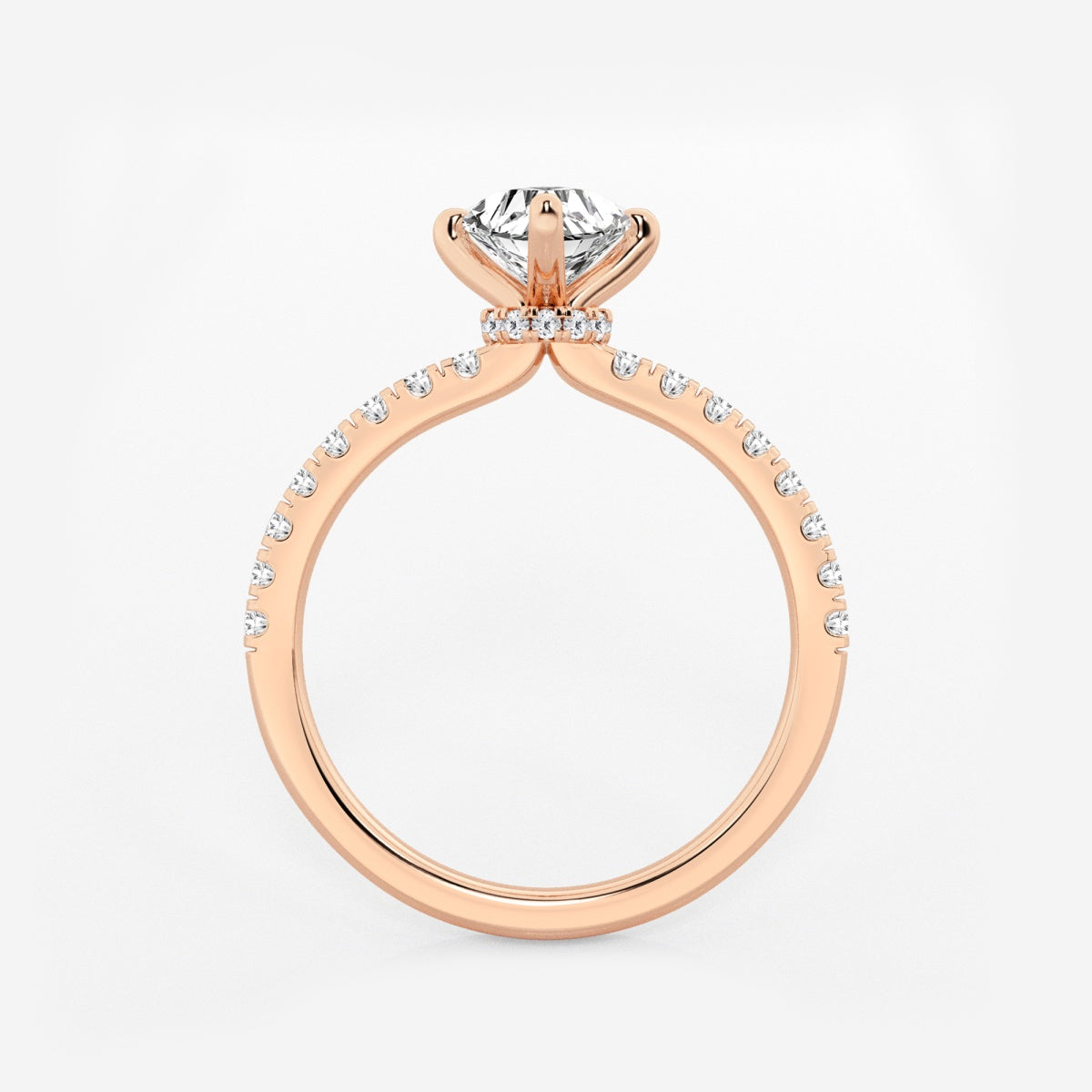 Everly - Hidden Halo Elegance Engagement Ring