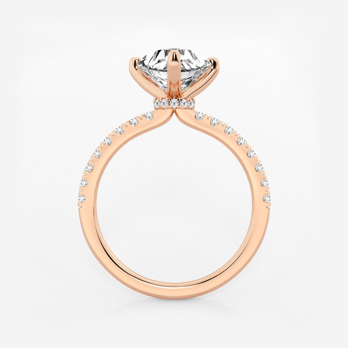 Everly - Hidden Halo Elegance Engagement Ring