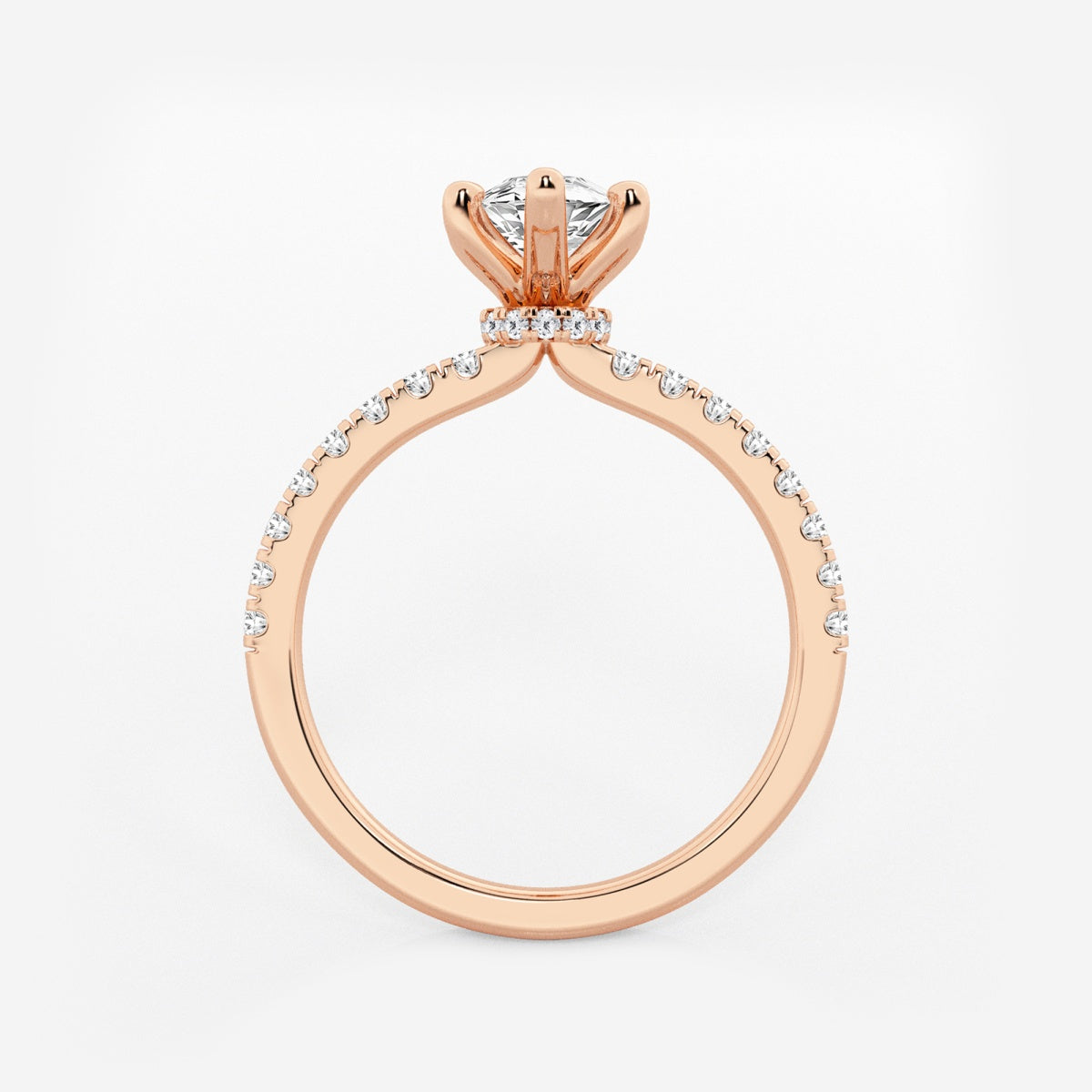 Everly - Hidden Halo Elegance Engagement Ring