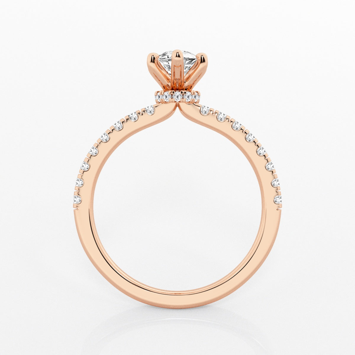 Everly - Hidden Halo Elegance Engagement Ring