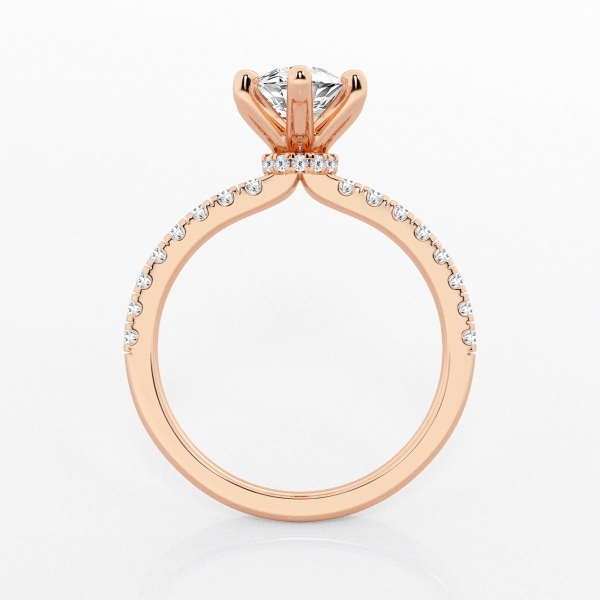 Everly - Hidden Halo Elegance Engagement Ring