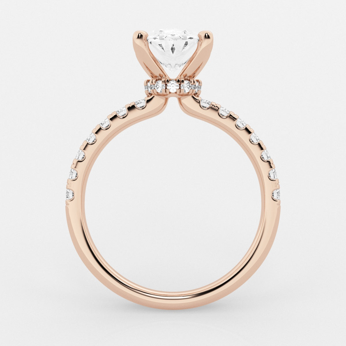 Everly - Hidden Halo Elegance Engagement Ring