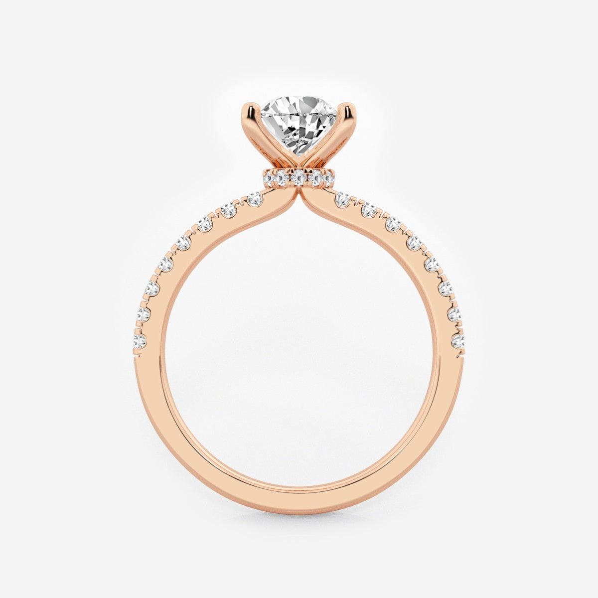 Everly - Hidden Halo Elegance Engagement Ring