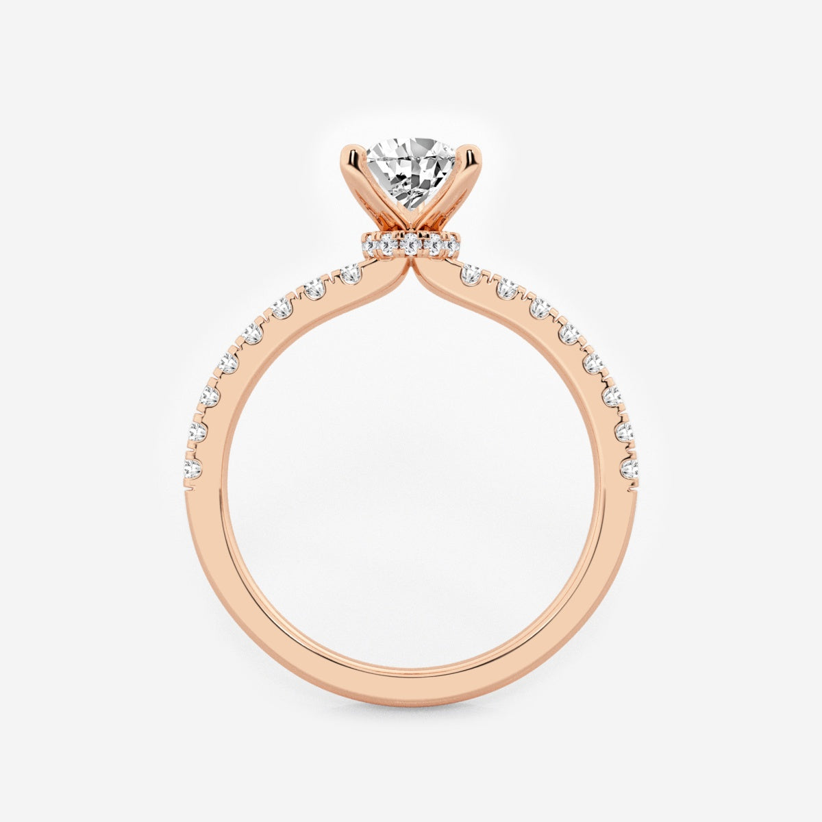 Everly - Hidden Halo Elegance Engagement Ring