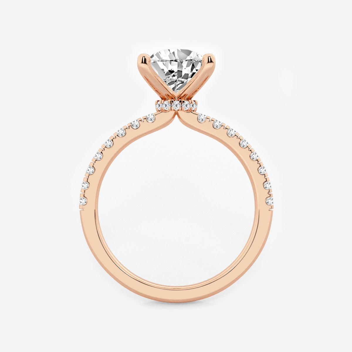 Everly - Hidden Halo Elegance Engagement Ring