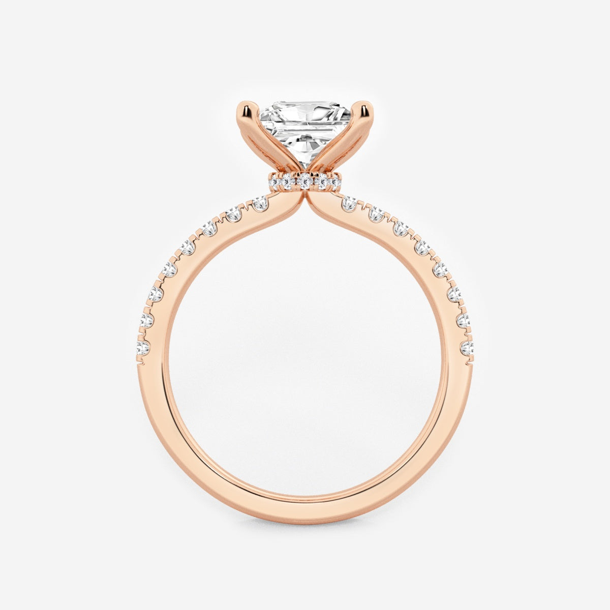 Everly - Hidden Halo Elegance Engagement Ring