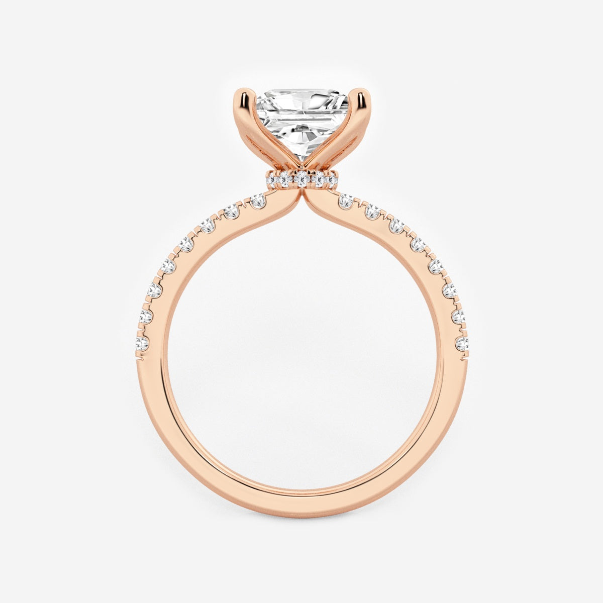 Everly - Hidden Halo Elegance Engagement Ring