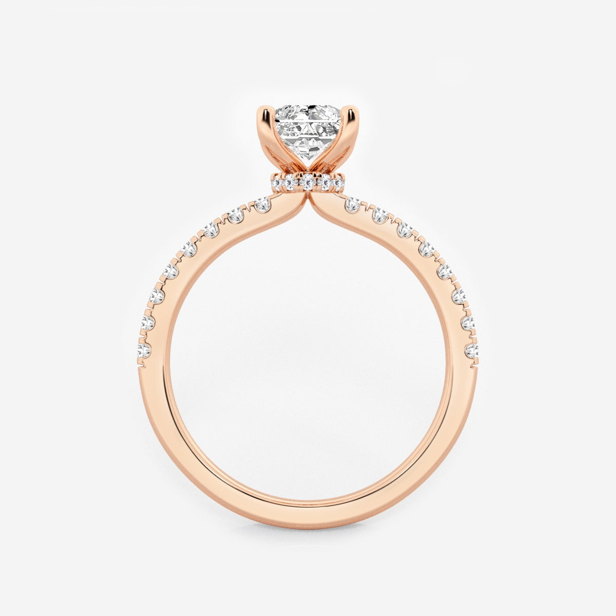 Everly - Hidden Halo Elegance Engagement Ring