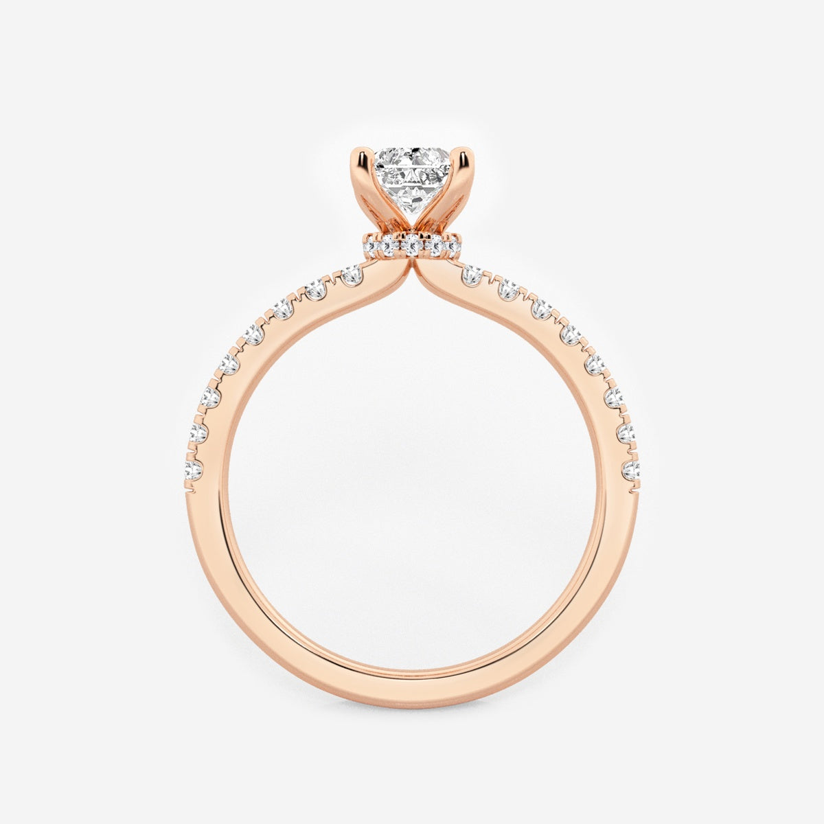 Everly - Hidden Halo Elegance Engagement Ring