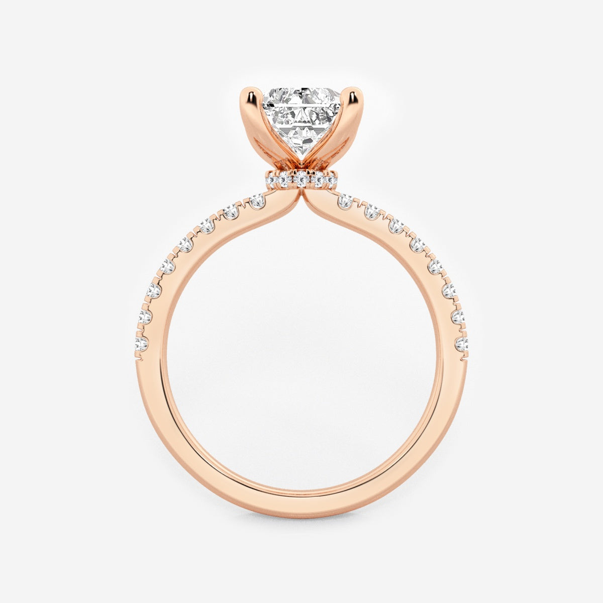 Everly - Hidden Halo Elegance Engagement Ring