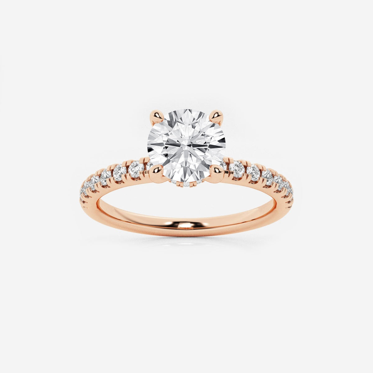 Everly - Hidden Halo Elegance Engagement Ring