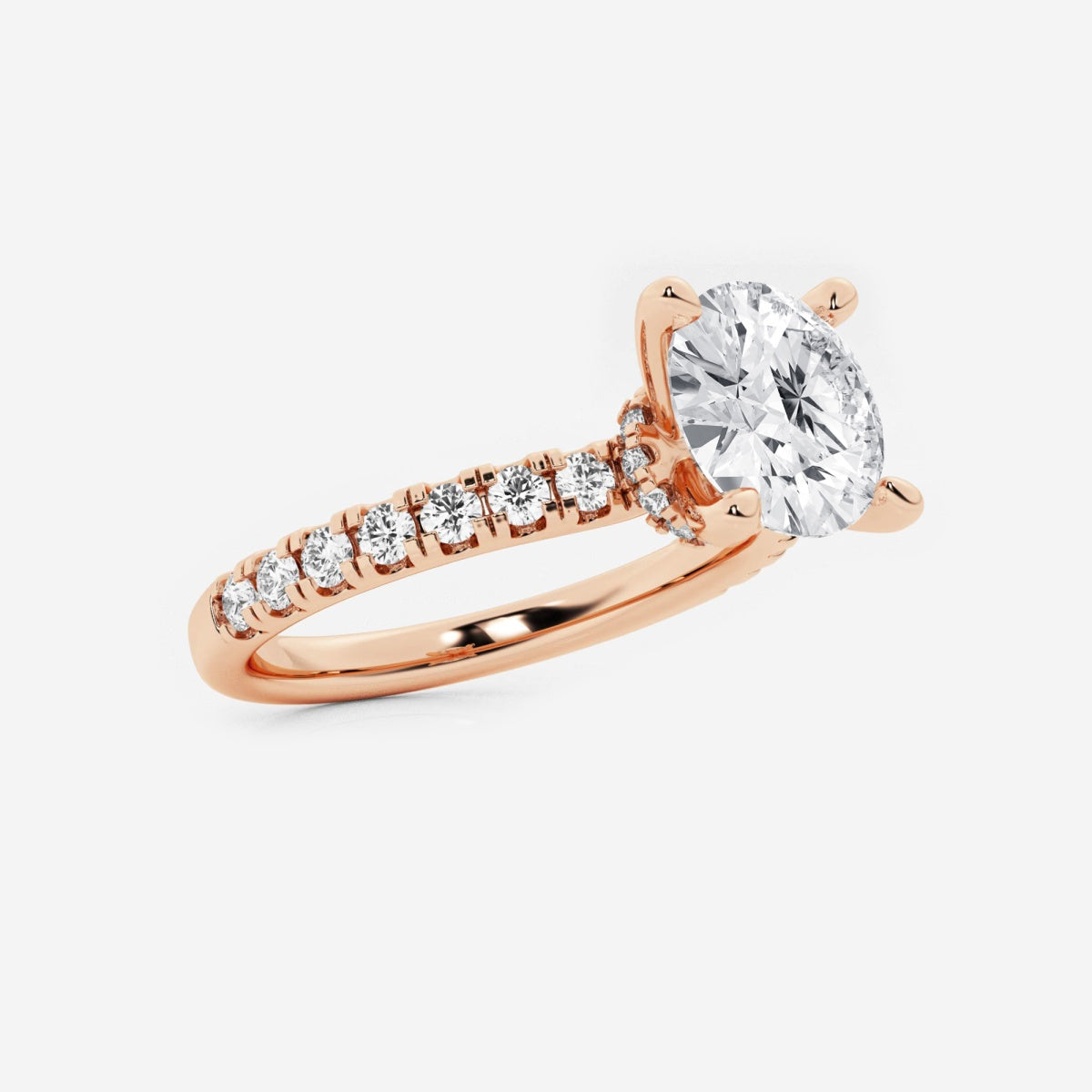 Everly - Hidden Halo Elegance Engagement Ring