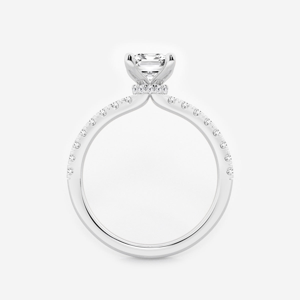 Everly - Hidden Halo Elegance Engagement Ring