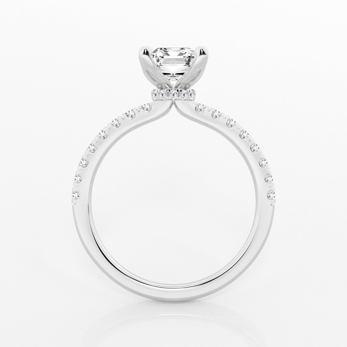 Everly - Hidden Halo Elegance Engagement Ring