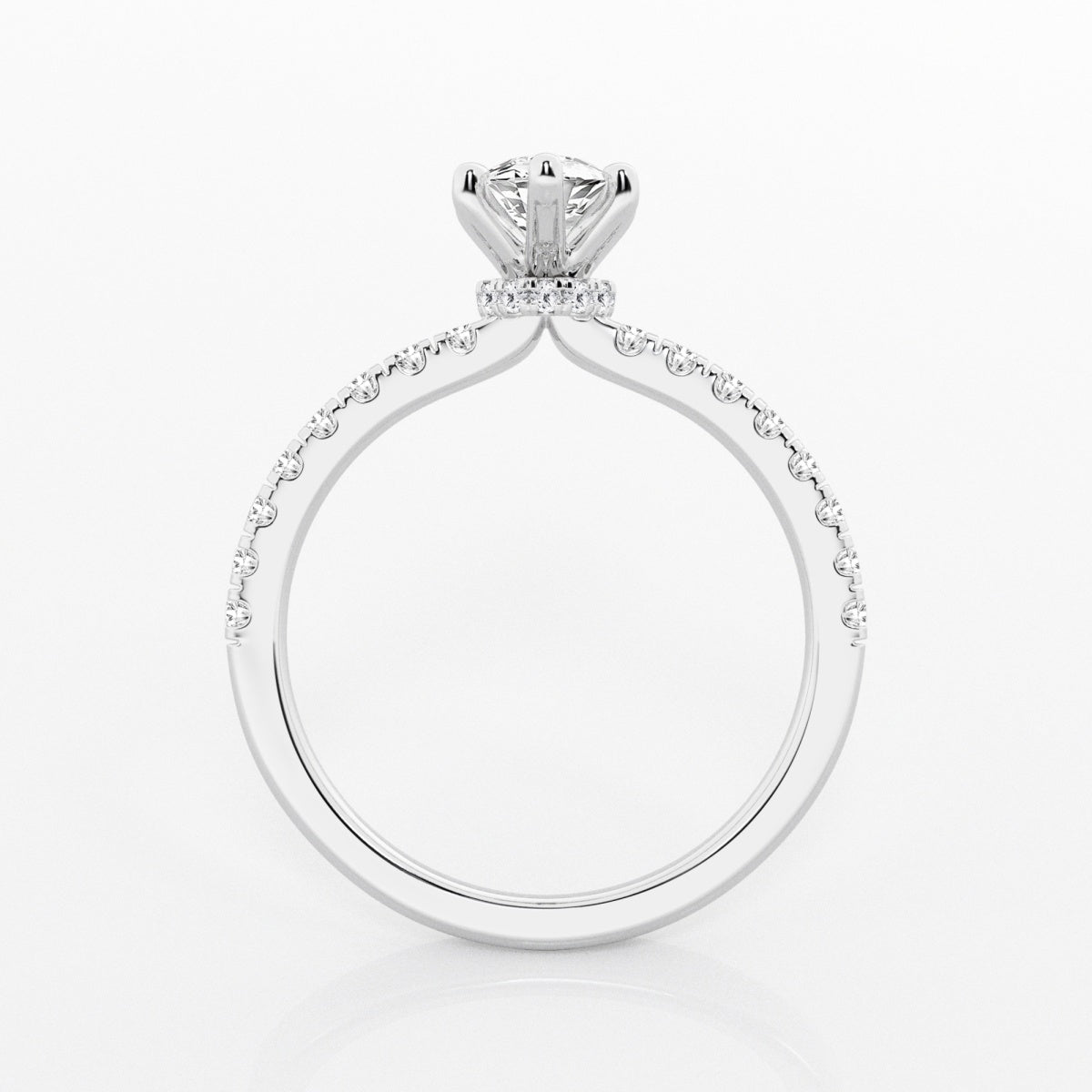 Everly - Hidden Halo Elegance Engagement Ring