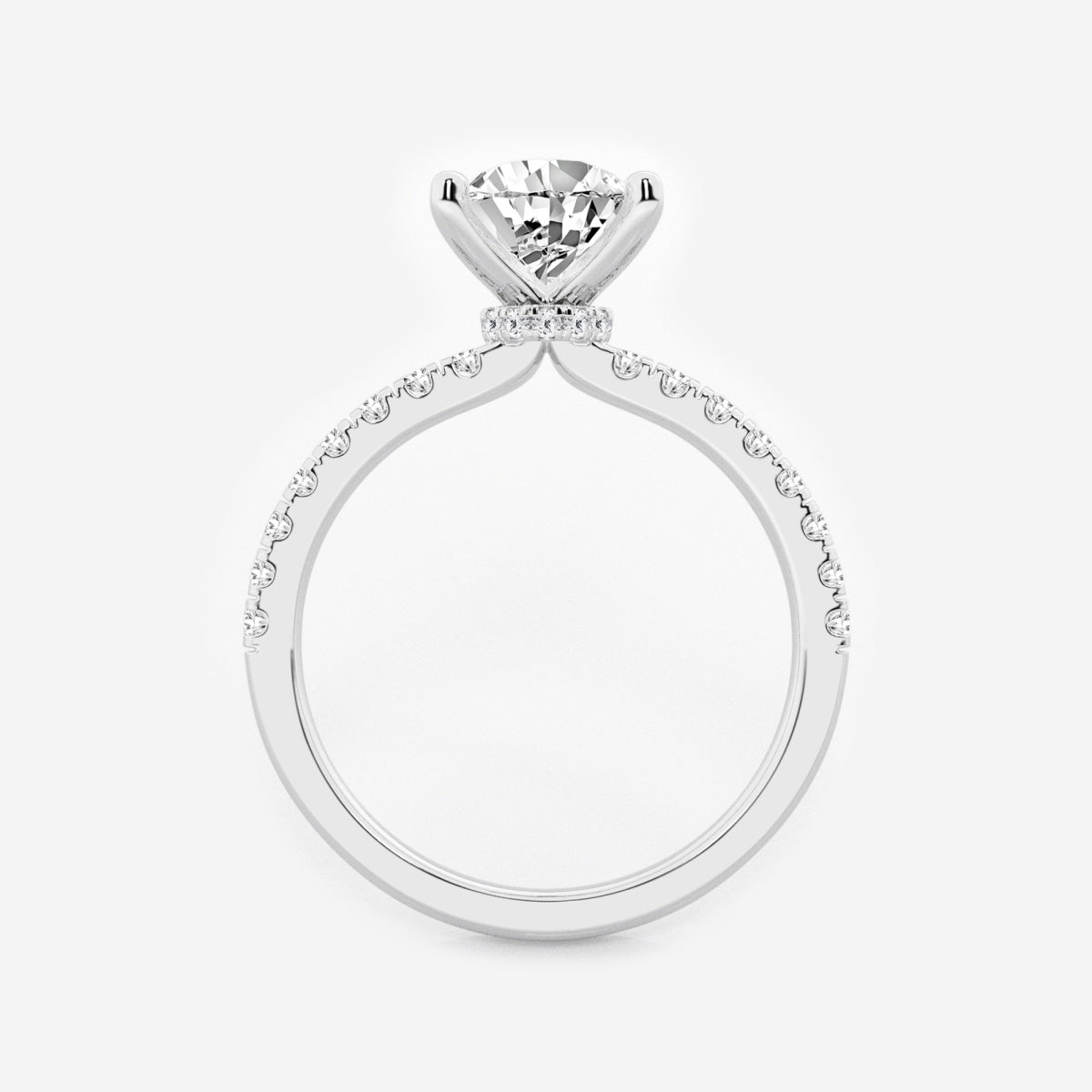 Everly - Hidden Halo Elegance Engagement Ring