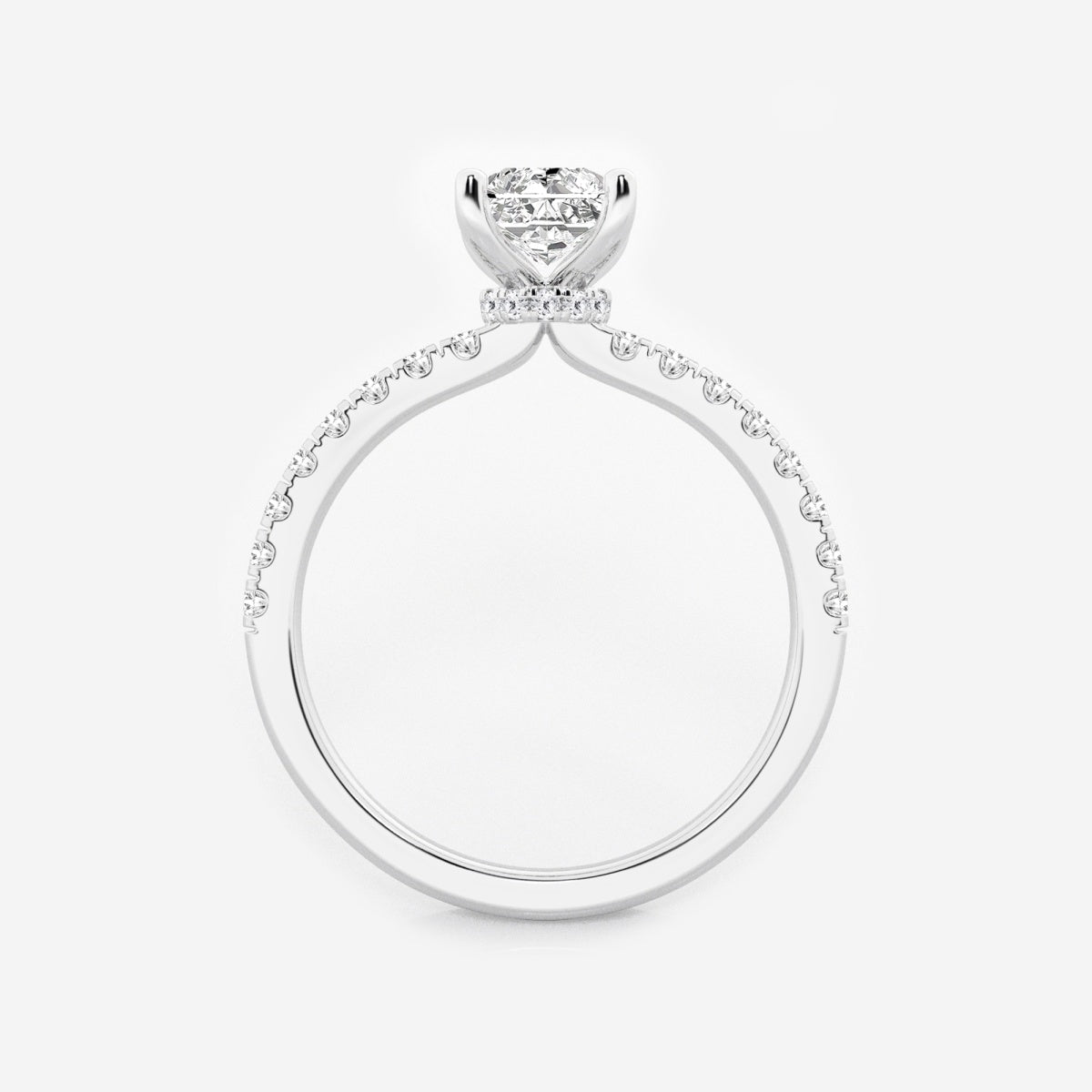 Everly - Hidden Halo Elegance Engagement Ring