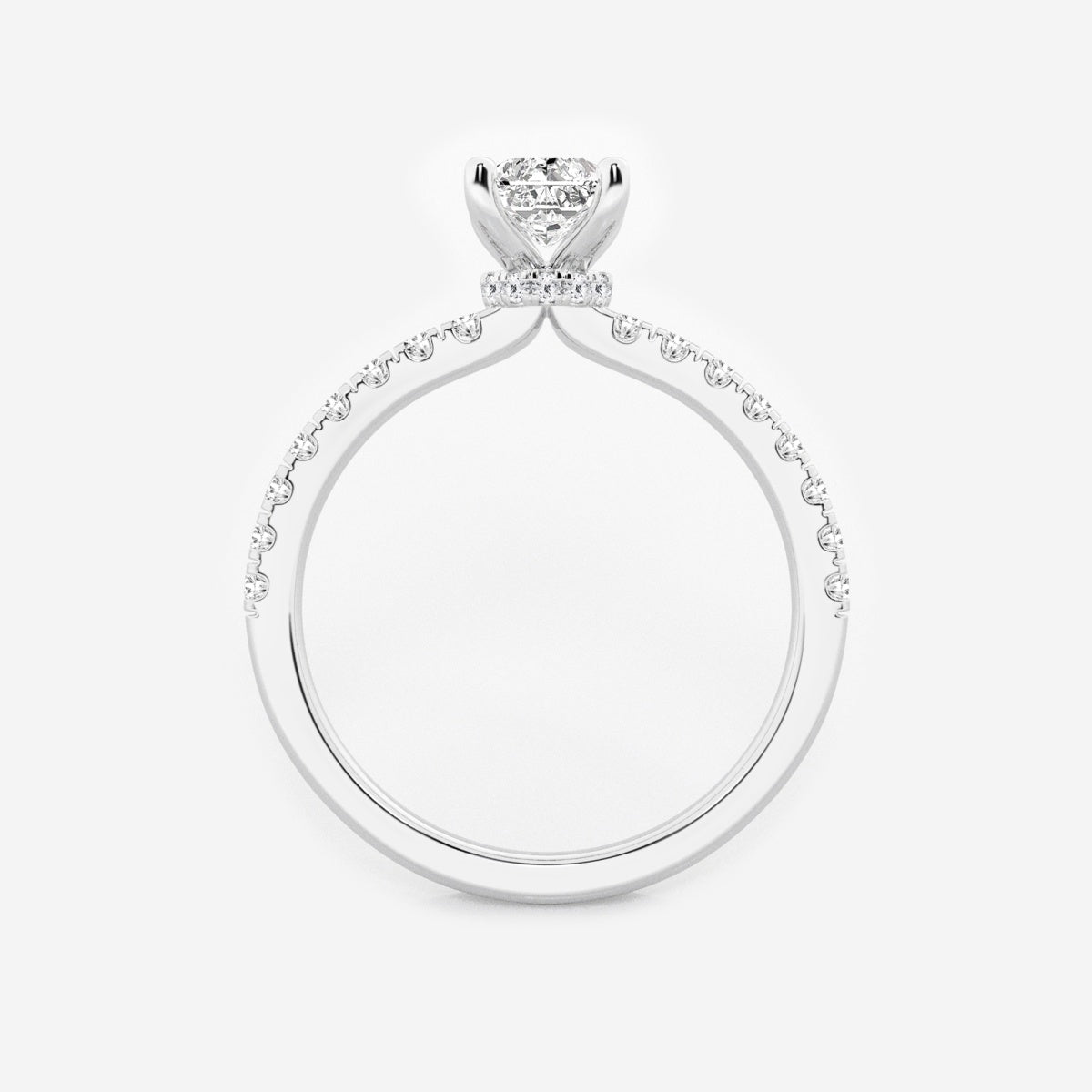 Everly - Hidden Halo Elegance Engagement Ring