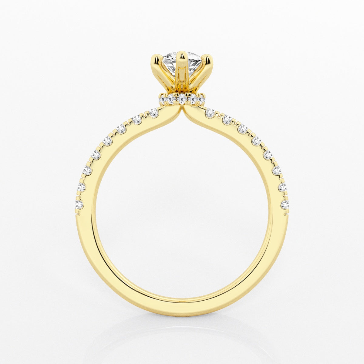 Everly - Hidden Halo Elegance Engagement Ring