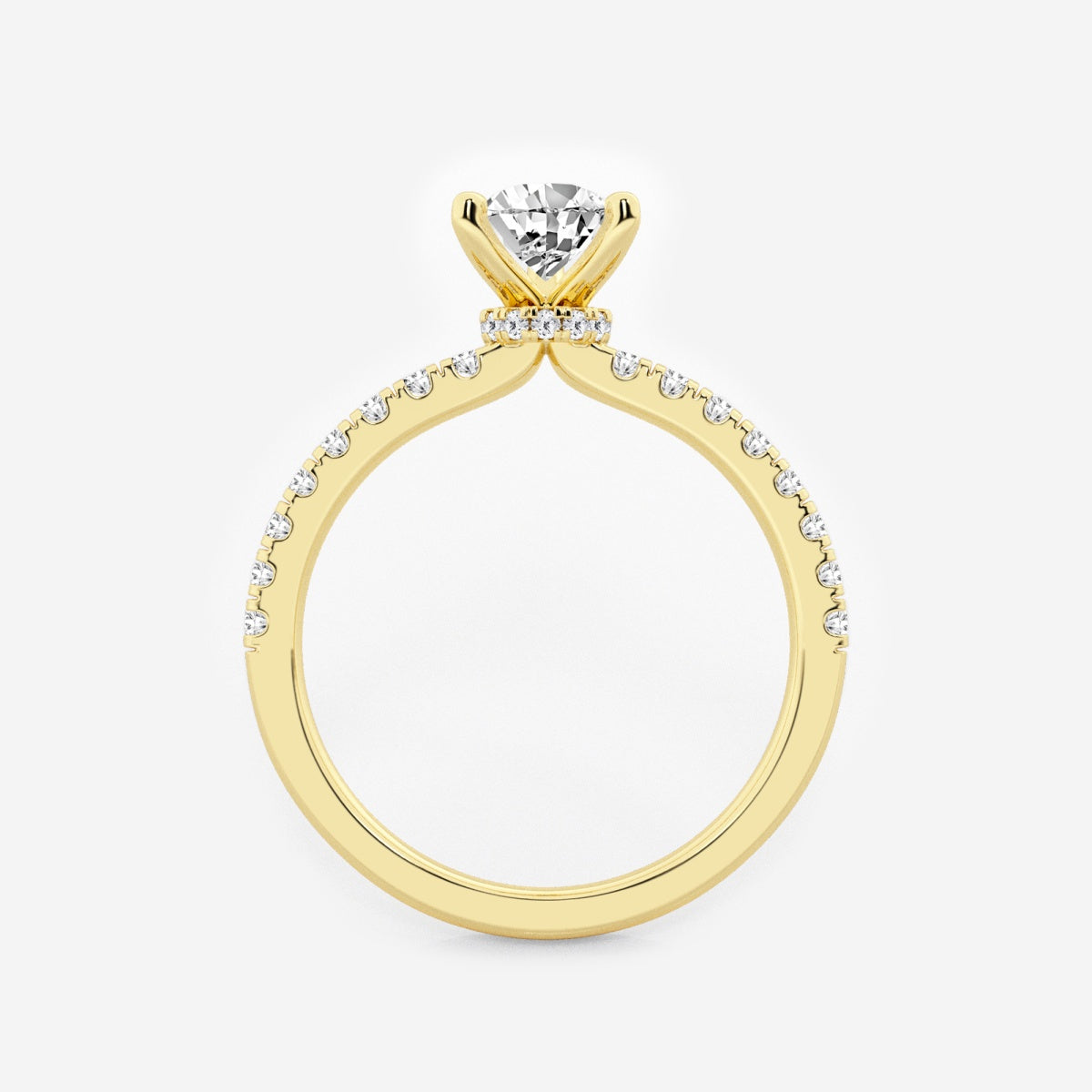 Everly - Hidden Halo Elegance Engagement Ring