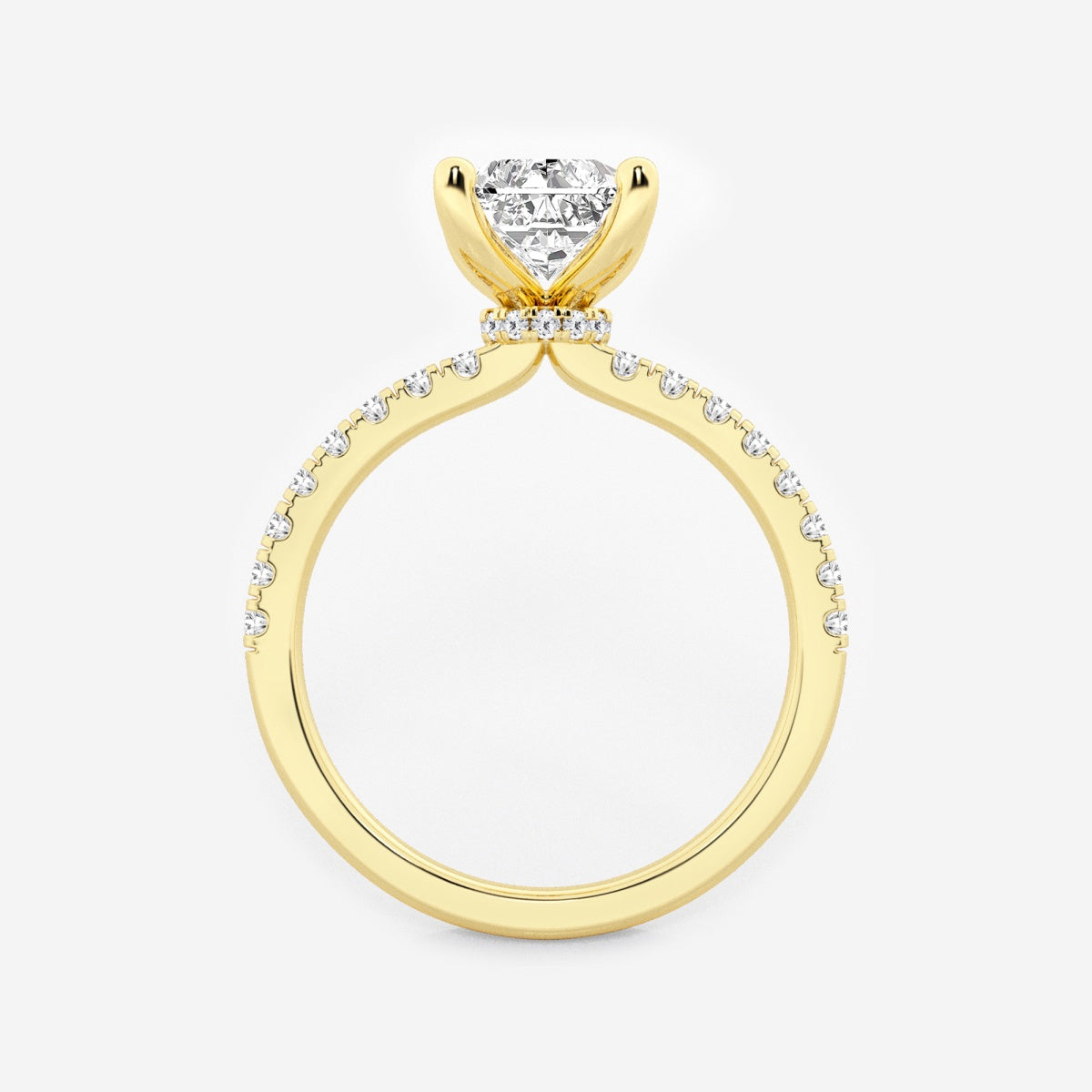 Everly - Hidden Halo Elegance Engagement Ring