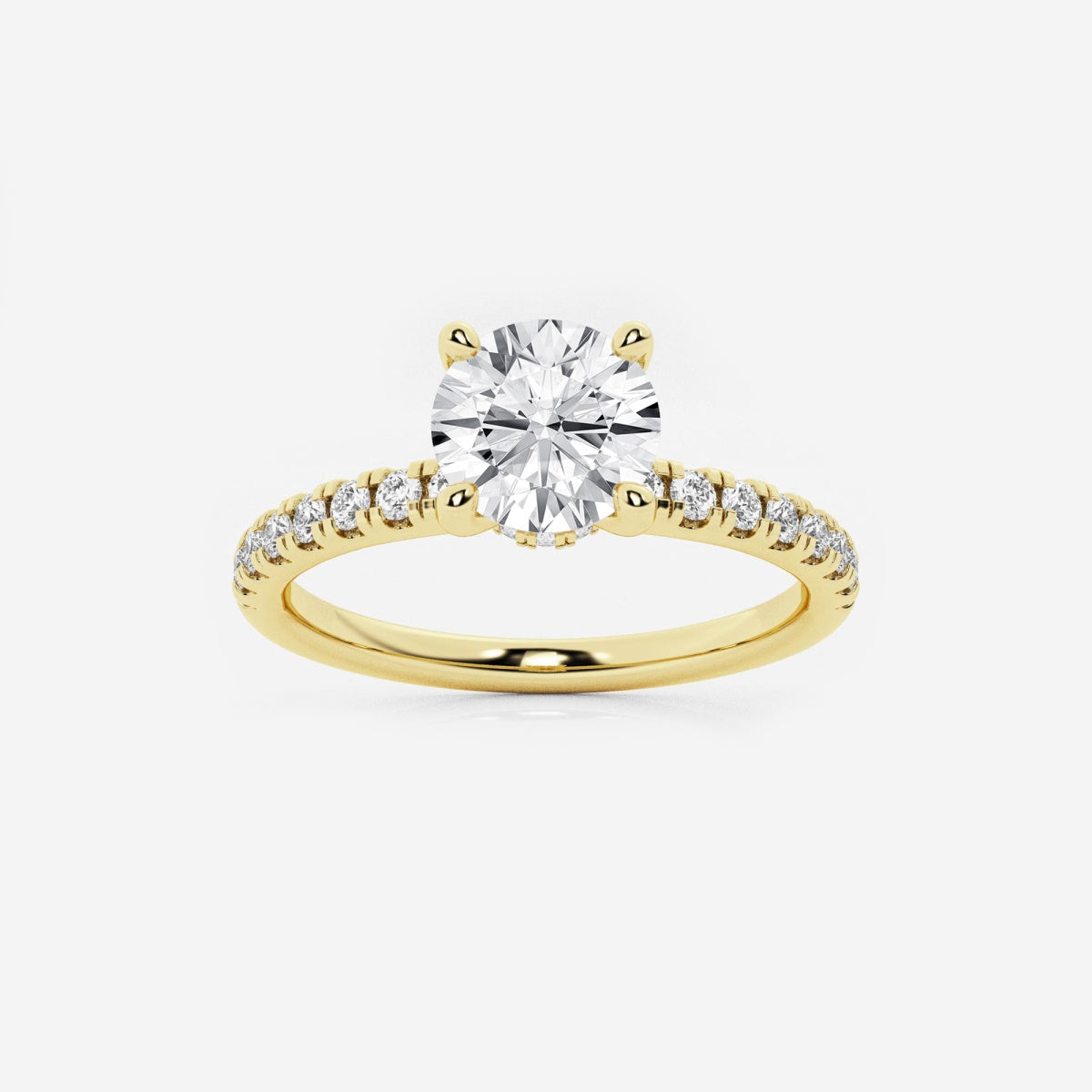 Everly - Hidden Halo Elegance Engagement Ring